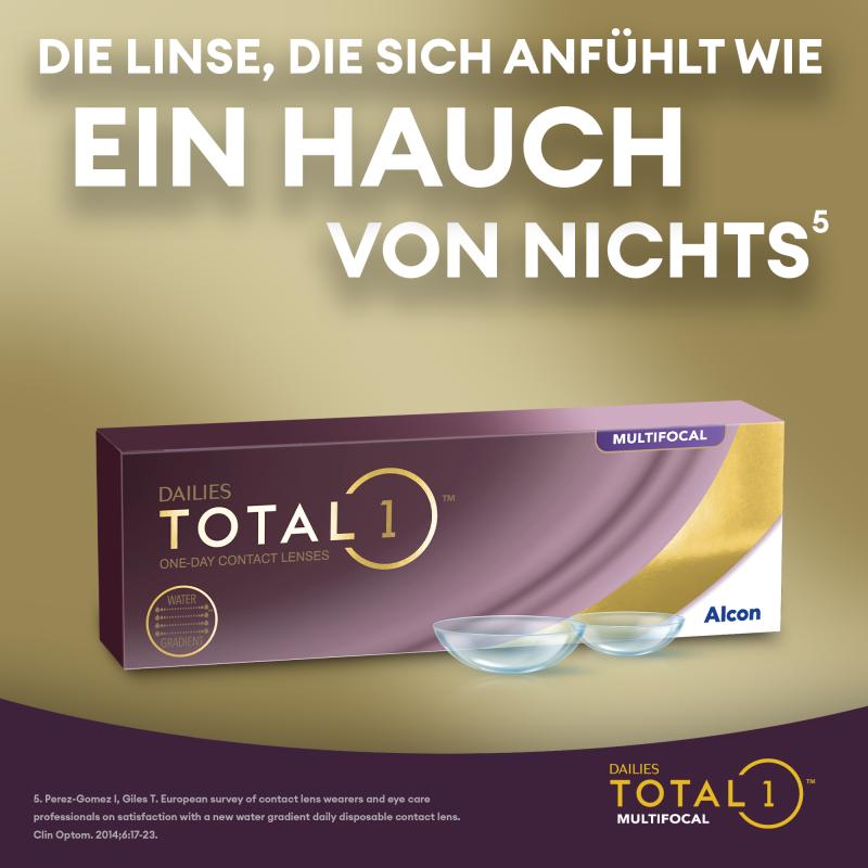Dailies Total 1 Multifocal | 90er Box | Addition LO(MAX ADD+1,25)