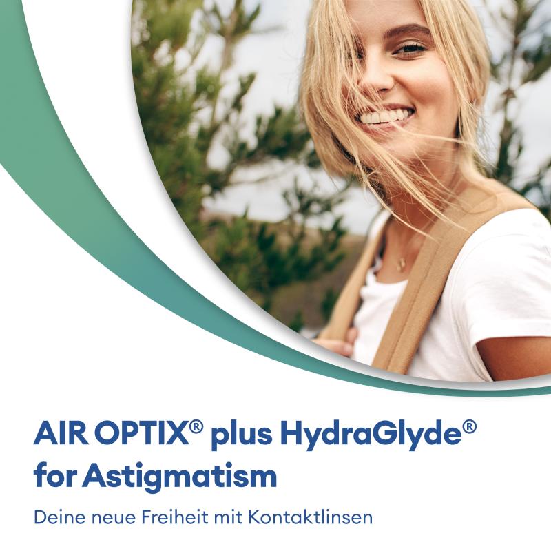 AIR OPTIX plus HydraGlyde for Astigmatism | 6er Box