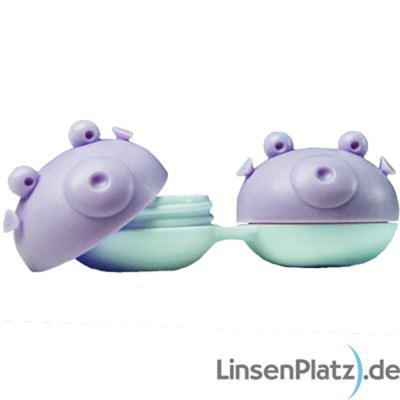 Kontaktlinsenbeh&auml;lter Fisch lila