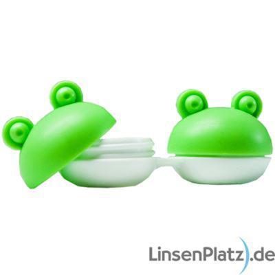 Kontaktlinsenbeh&auml;lter Frosch gr&uuml;n