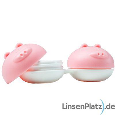 Kontaktlinsenbeh&auml;lter Schwein rosa